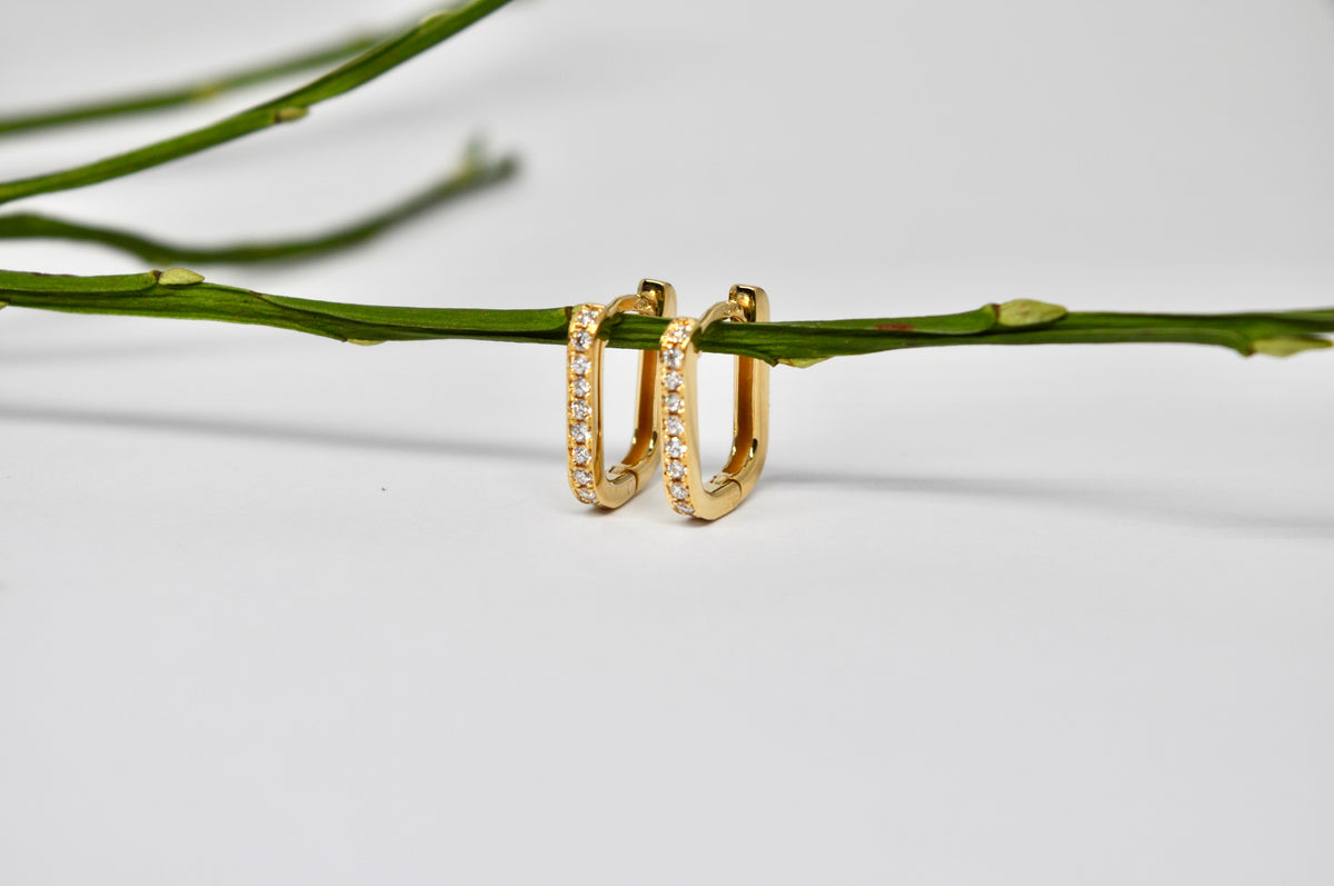 Diamond Pavé Hoops