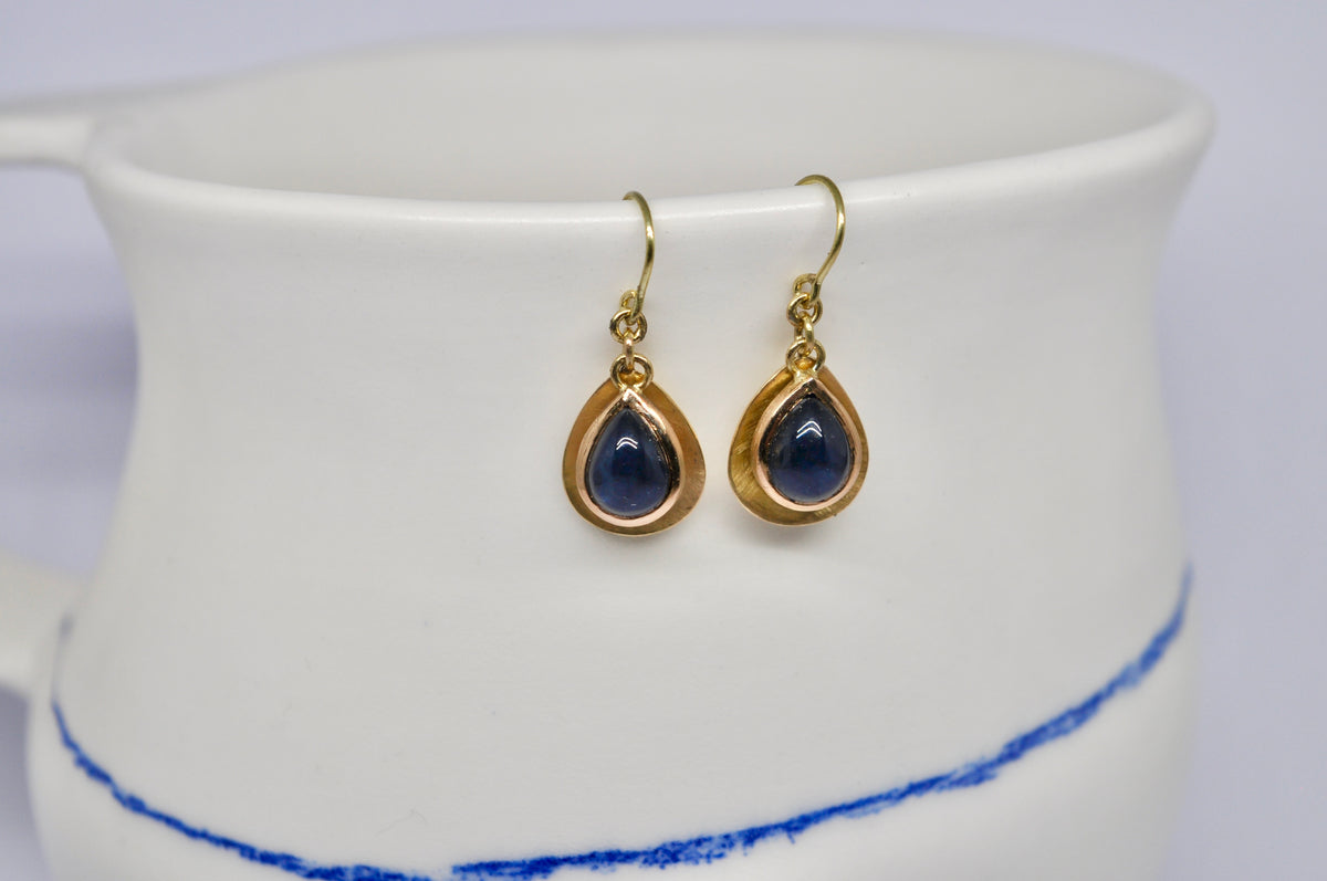 Sapphire Teardrop Earrings