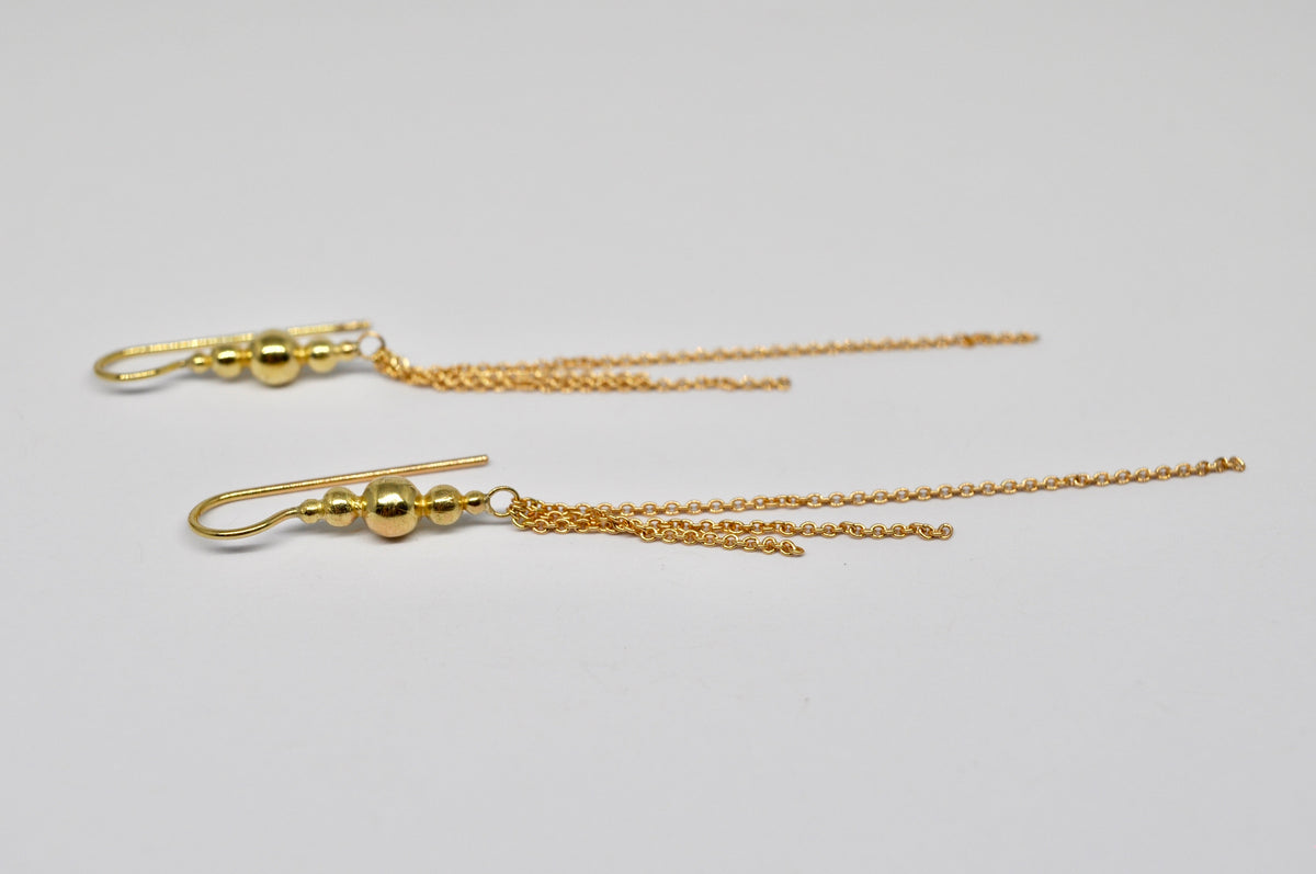 Gold Chain Drop Earrings