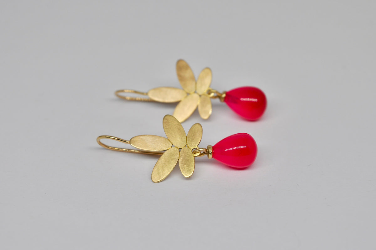 Neon Blossom Drop Earrings