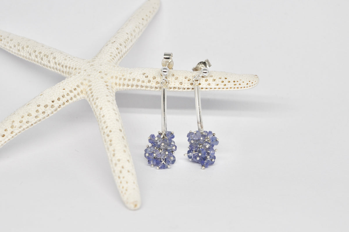 Tanzanite Cluster Drops