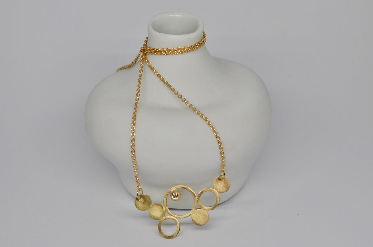 Ever Bubbled Up Necklace – Diamond & 18k Yellow Gold