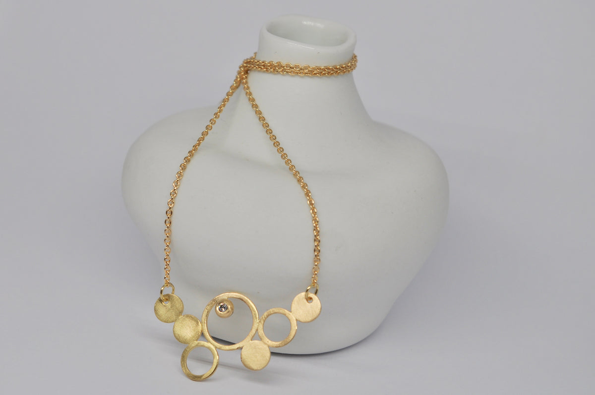 Ever Bubbled Up Necklace – Diamond & 18k Yellow Gold