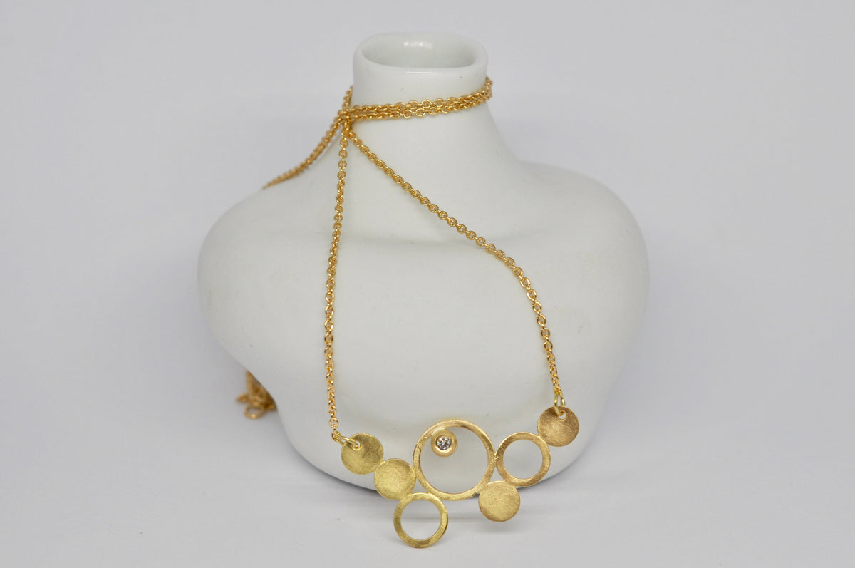 Ever Bubbled Up Necklace – Diamond & 18k Yellow Gold