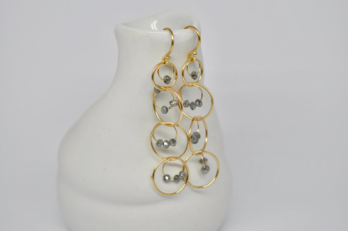 Salt & Pepper Drift Earrings