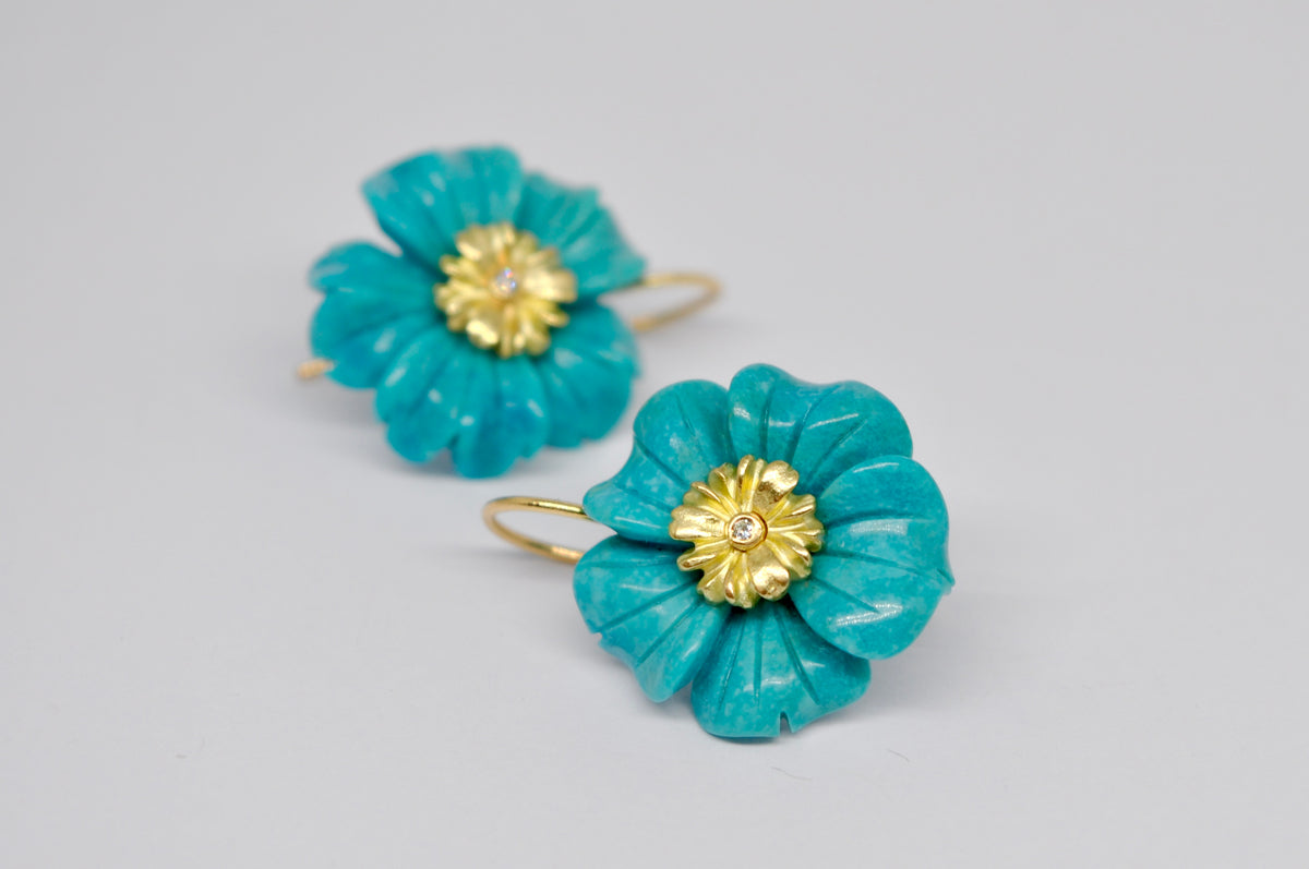 Turquoise Blossom Earrings