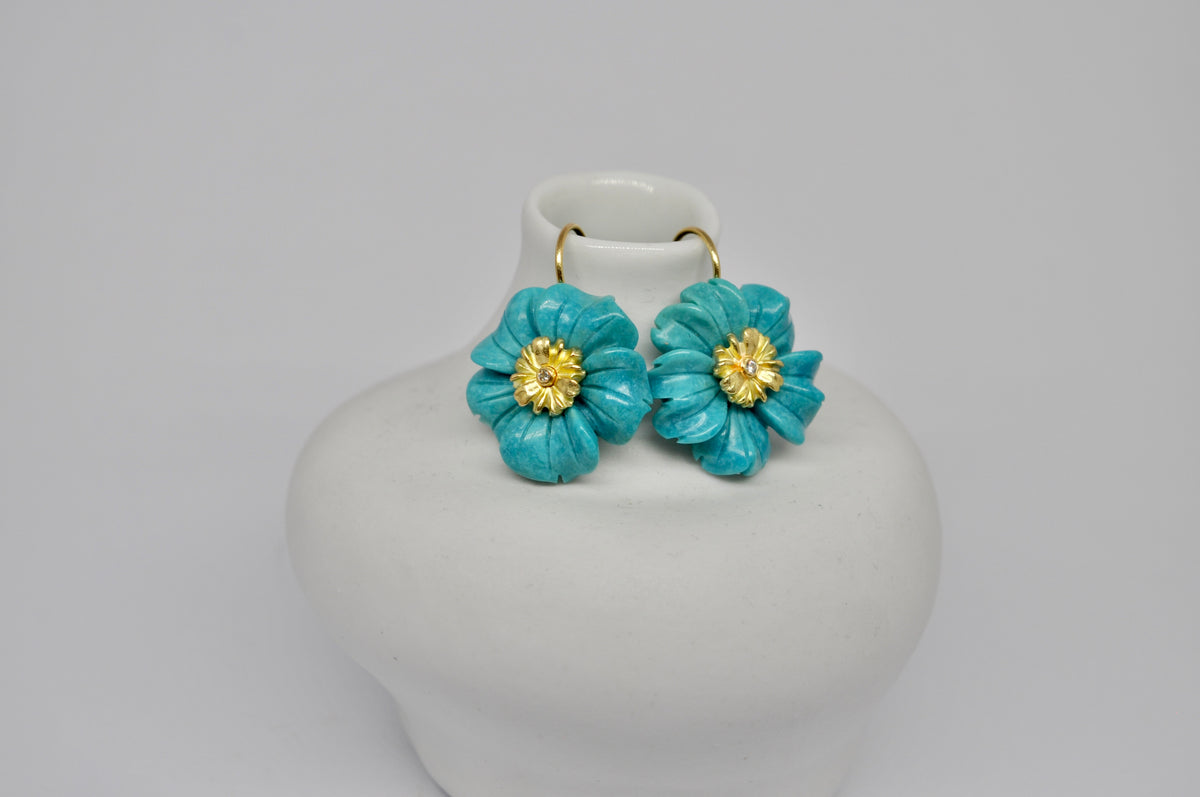 Turquoise Blossom Earrings