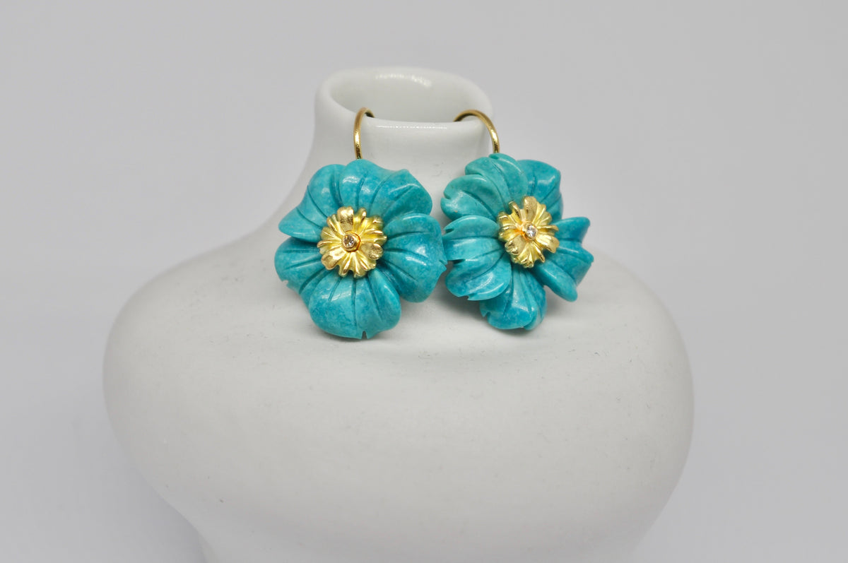 Turquoise Blossom Earrings