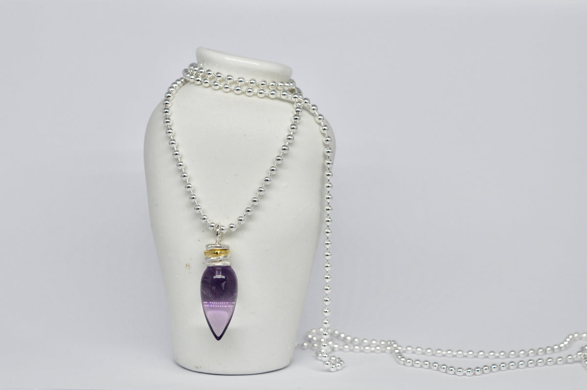 Amethyst Pendulum Necklace