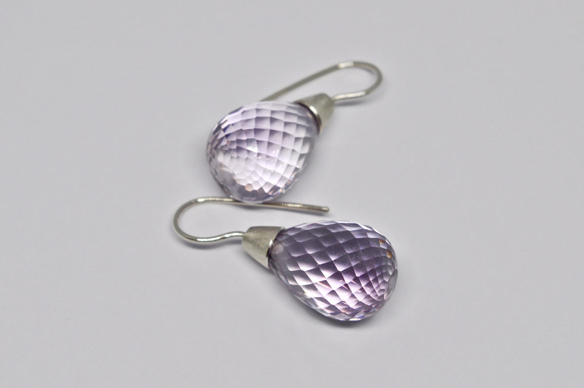 Amethyst and Silver Earrings