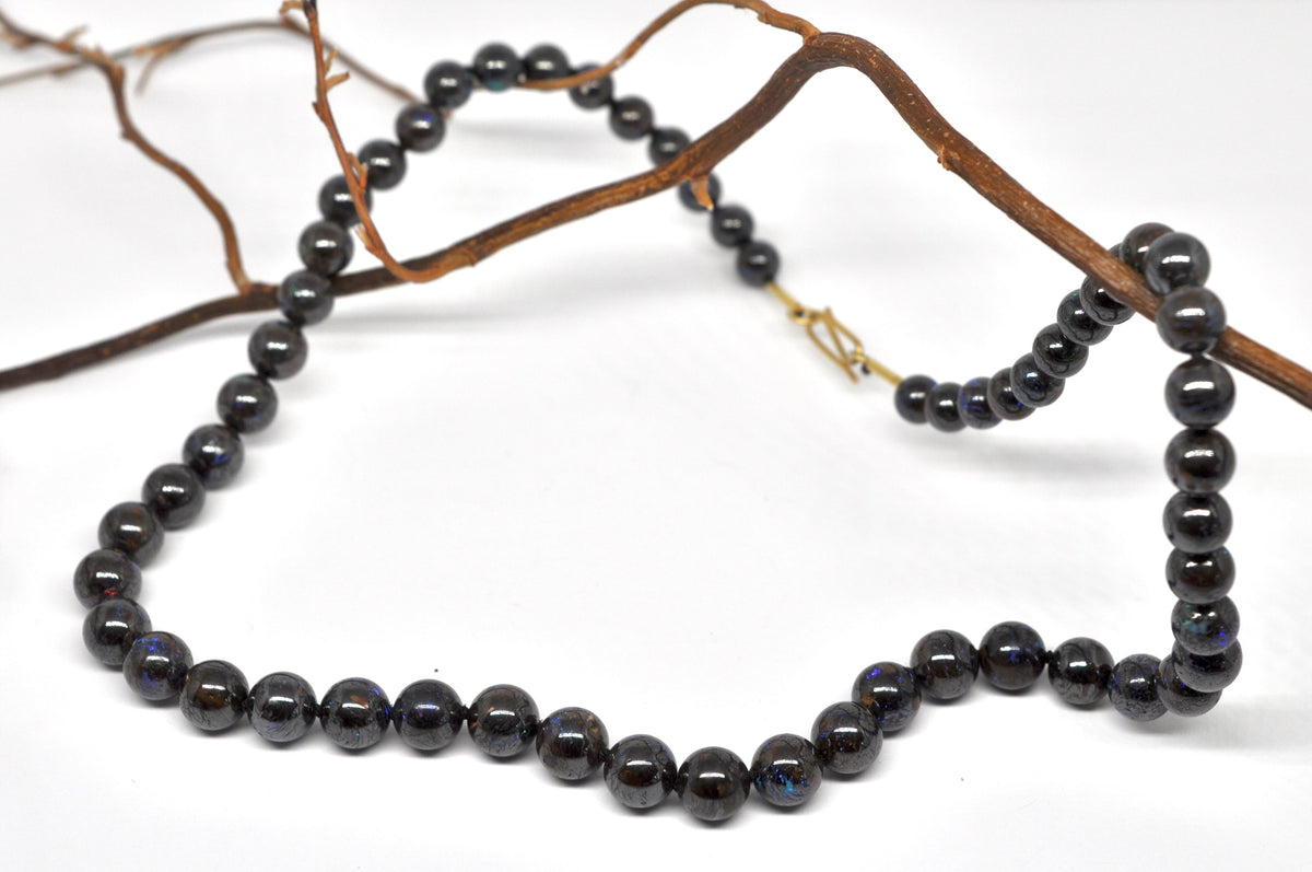 Boulder Opal Necklace with 18k Gold Clasp