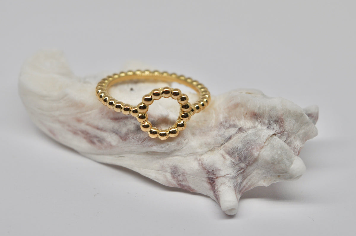Beaded Circle Ring