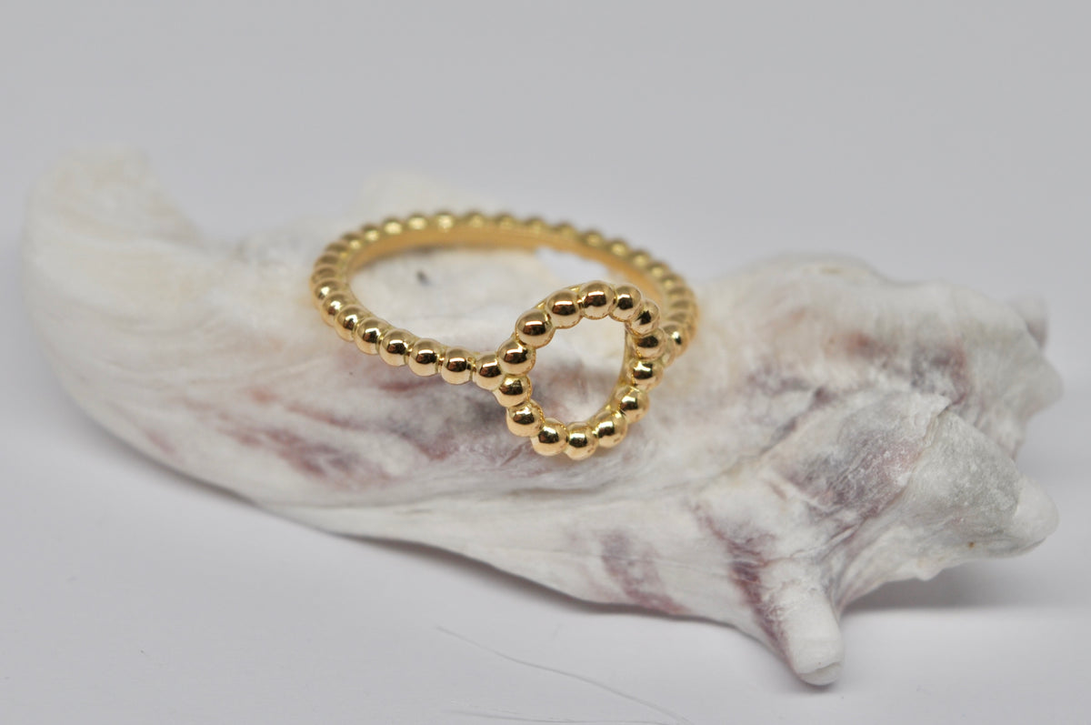 Beaded Circle Ring