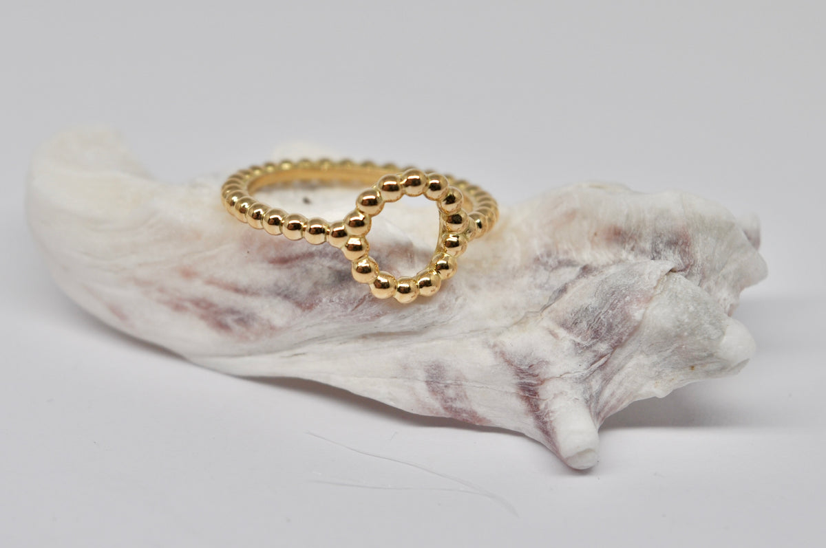 Beaded Circle Ring