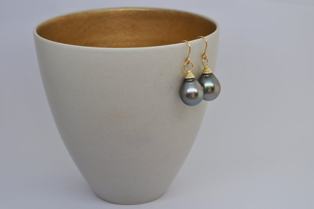 Tahitian Pearl Drop Earrings