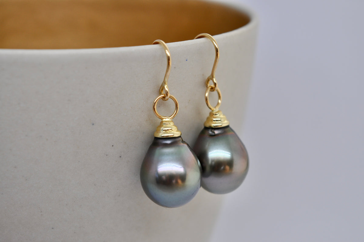 Tahitian Pearl Drop Earrings
