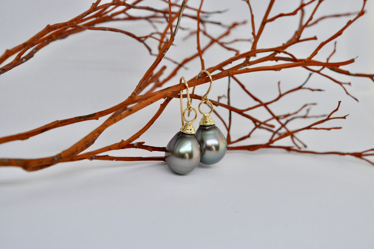 Tahitian Pearl Drop Earrings