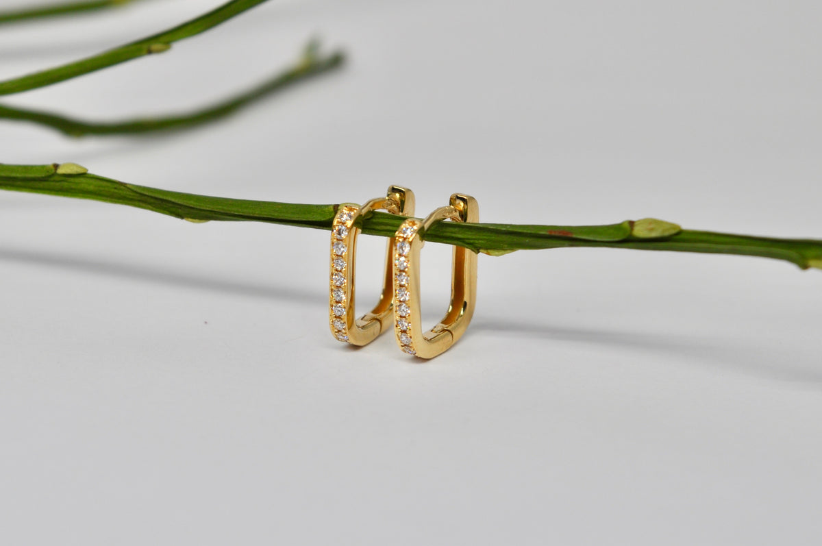 Diamond Pavé Hoops