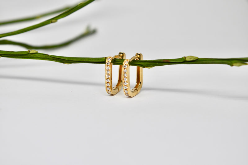 Diamond Pavé Hoops
