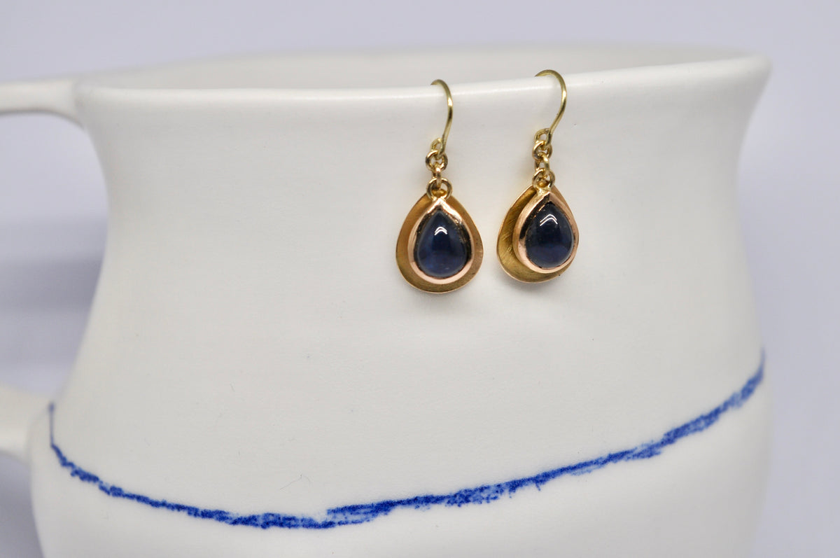 Sapphire Teardrop Earrings