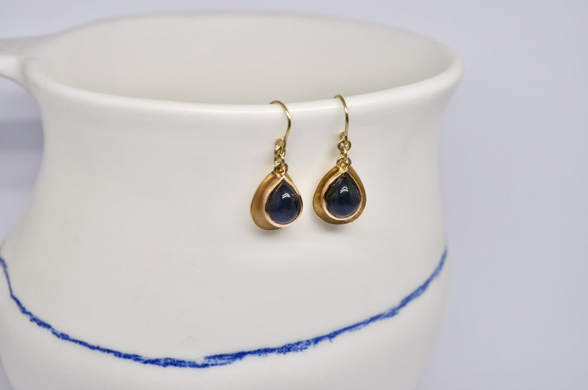 Sapphire Teardrop Earrings