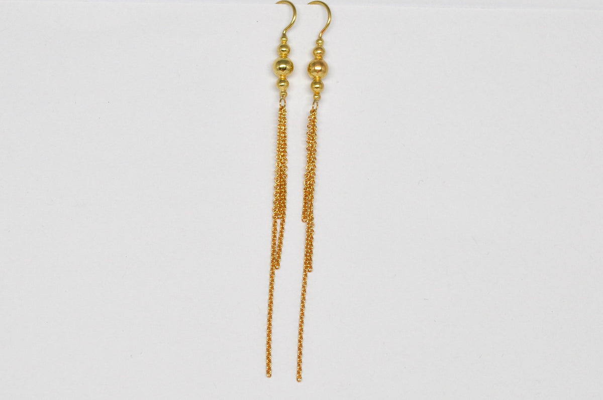 Gold Chain Drop Earrings
