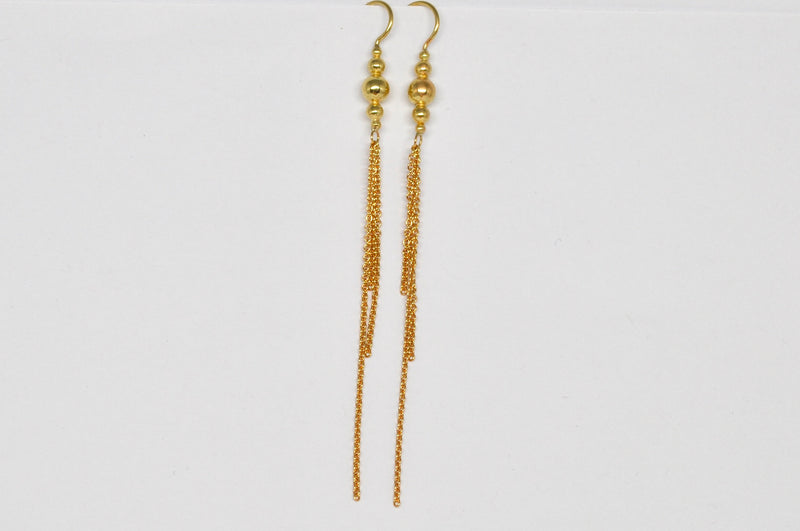 Gold Chain Drop Earrings