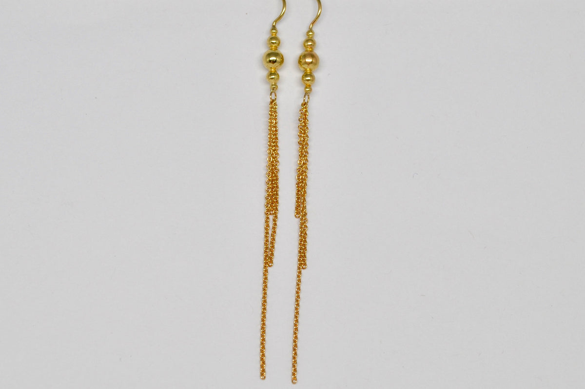 Gold Chain Drop Earrings
