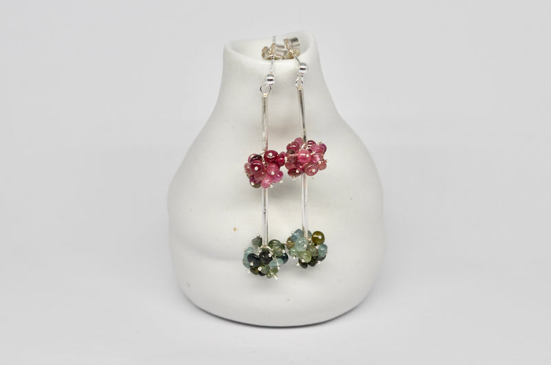 Double Bloom Tourmaline Earrings
