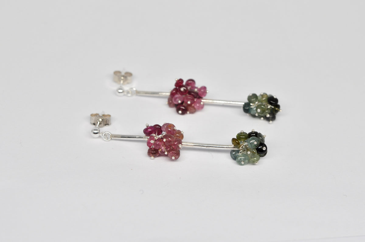 Double Bloom Tourmaline Earrings