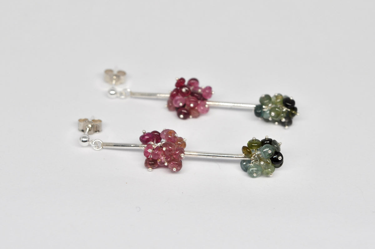 Double Bloom Tourmaline Earrings