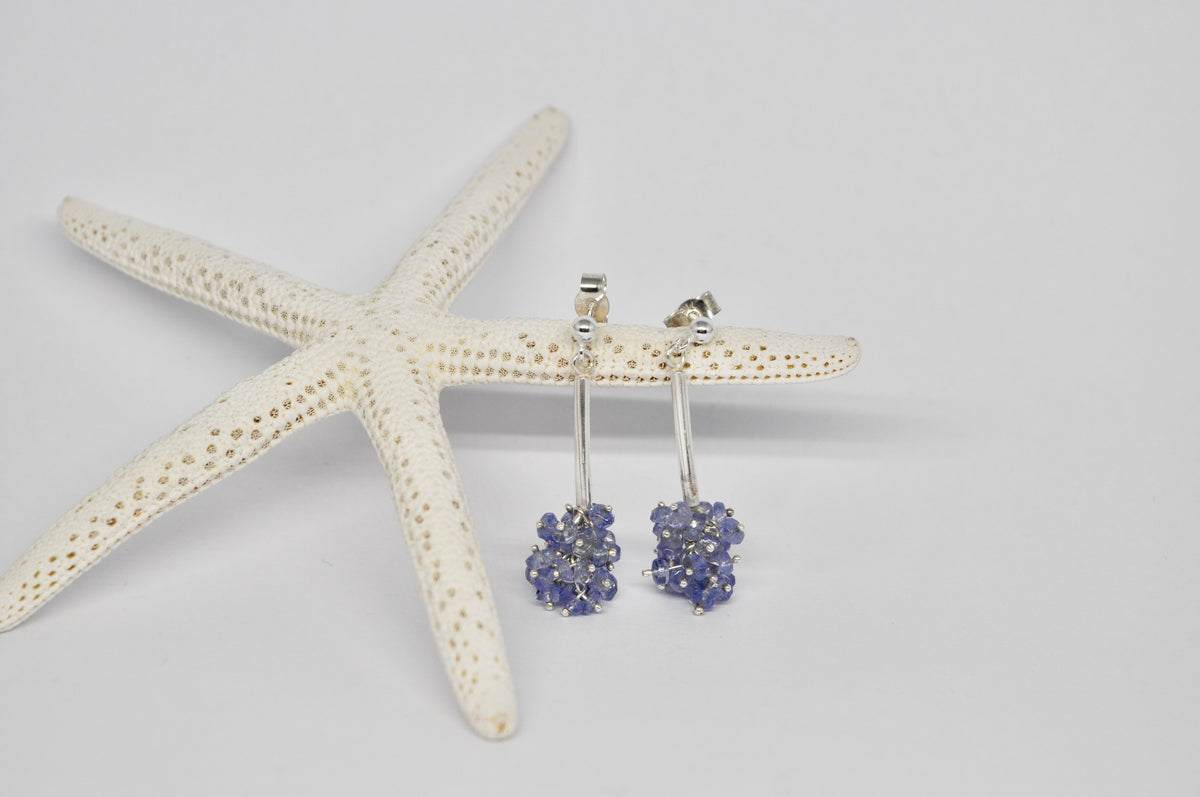 Tanzanite Cluster Drops