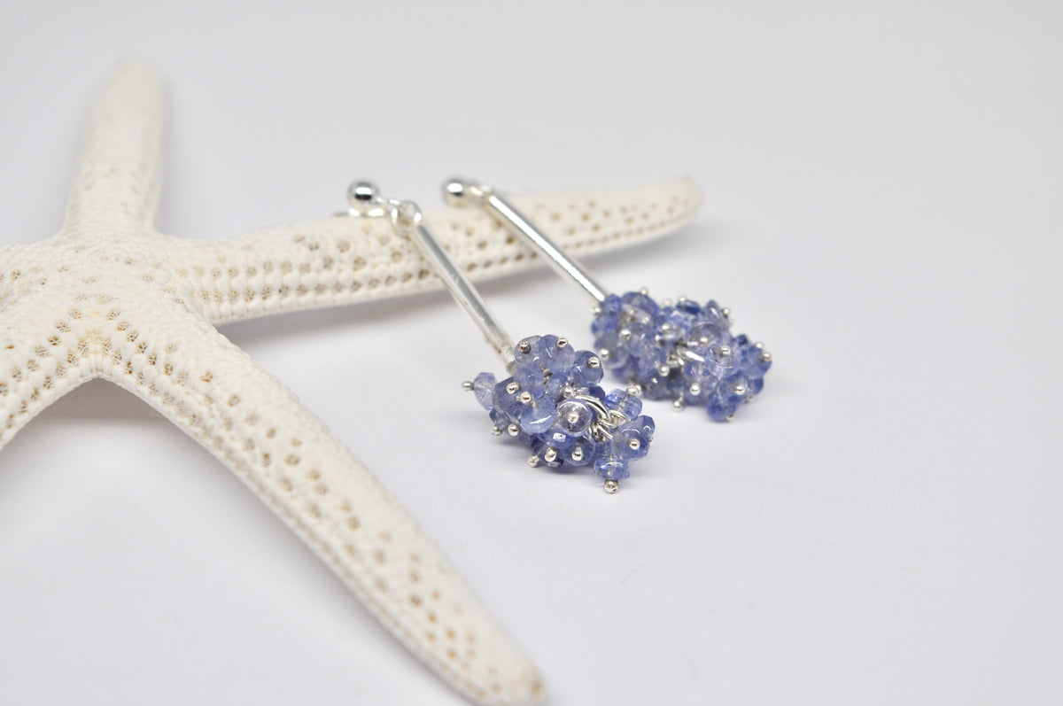 Tanzanite Cluster Drops