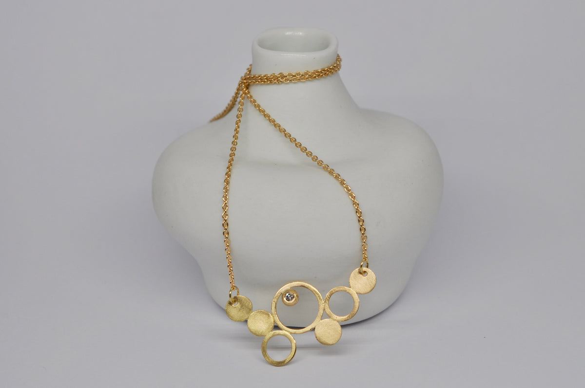 Ever Bubbled Up Necklace – Diamond & 18k Yellow Gold