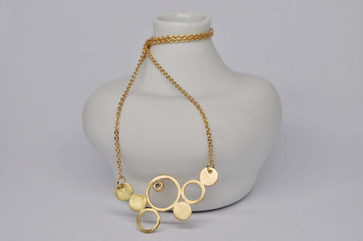 Ever Bubbled Up Necklace – Diamond & 18k Yellow Gold