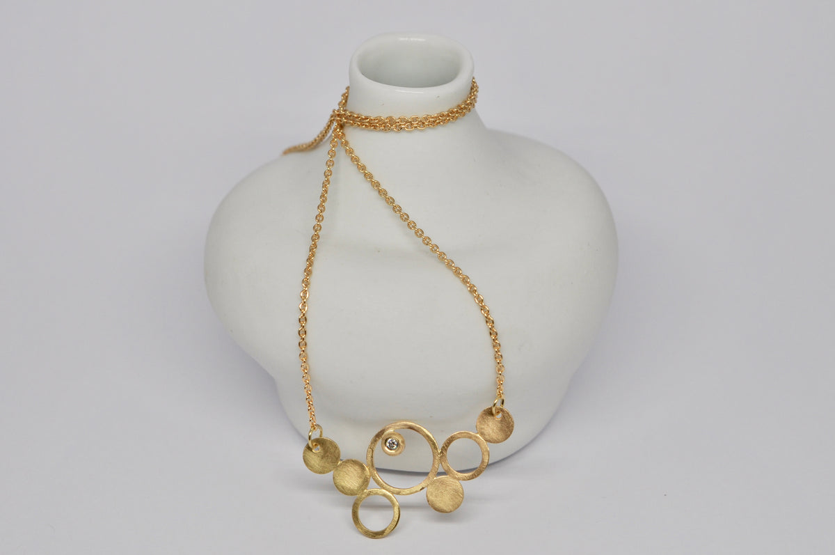 Ever Bubbled Up Necklace – Diamond & 18k Yellow Gold