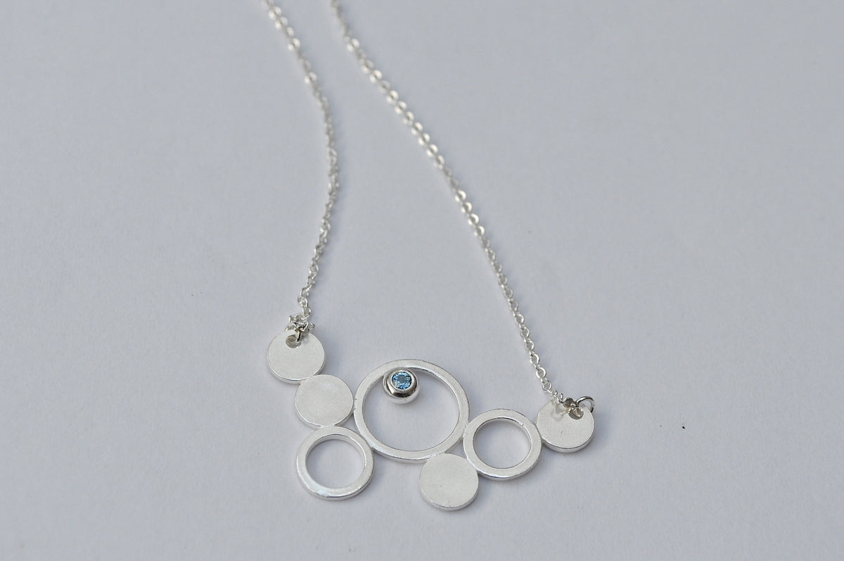 Ever Bubbled Up Necklace – With Gemstone