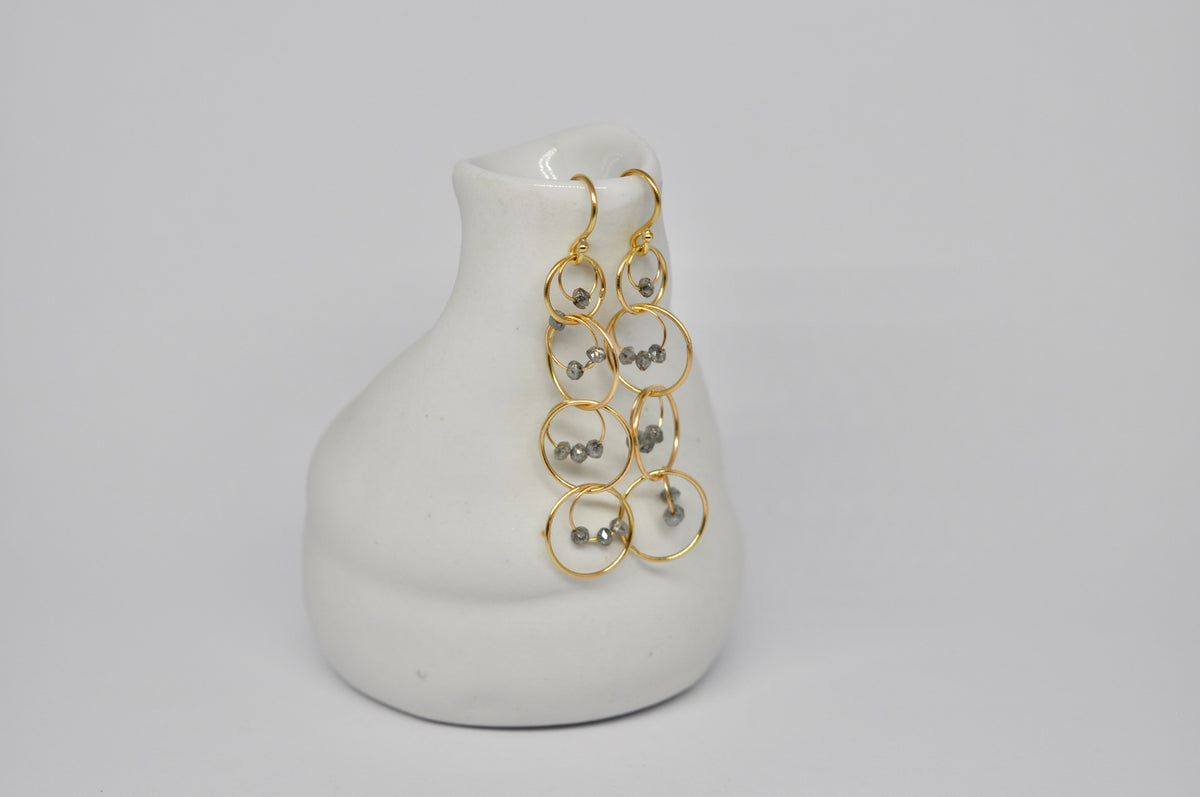 Salt & Pepper Drift Earrings