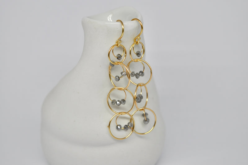 Salt & Pepper Drift Earrings