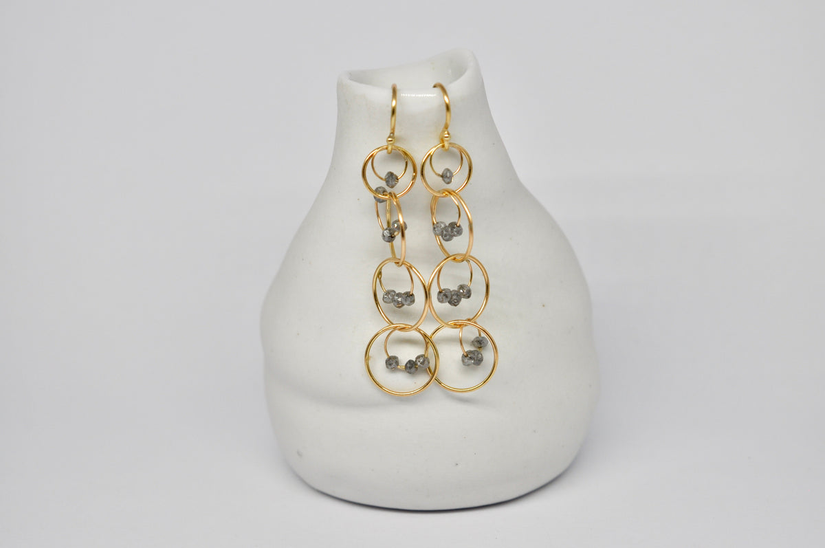 Salt & Pepper Drift Earrings