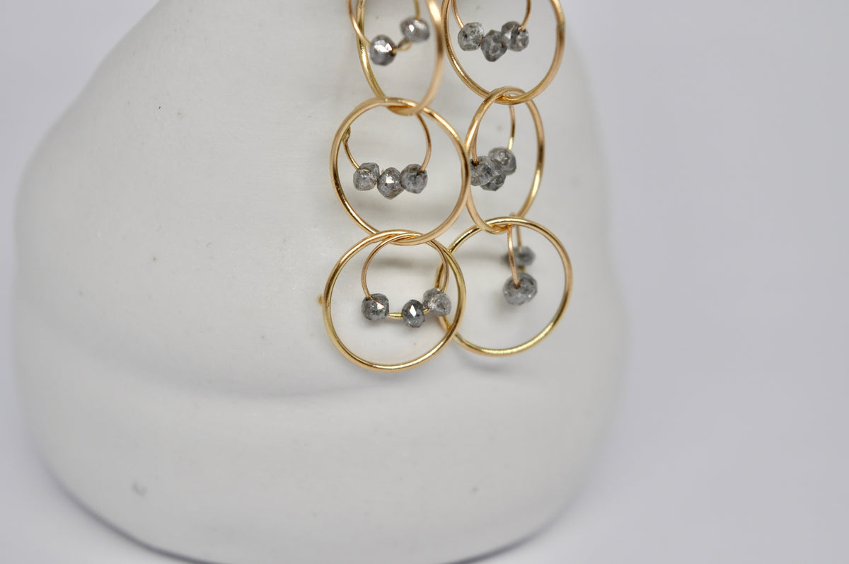 Salt & Pepper Drift Earrings