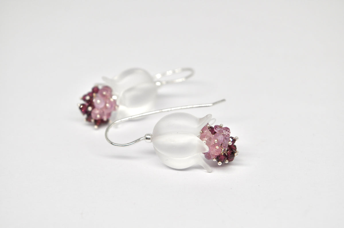 'Frosted Bloom' Earrings