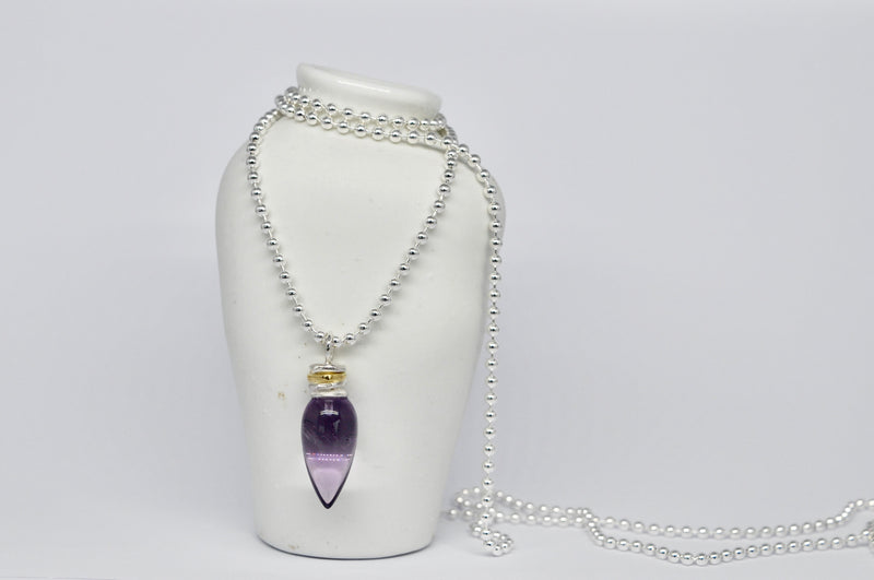 Amethyst Pendulum Necklace