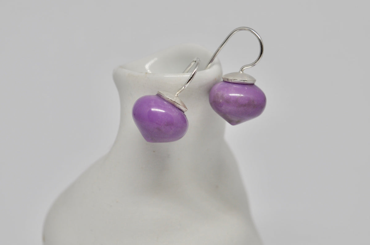 Phosphosiderite Drop Earrings