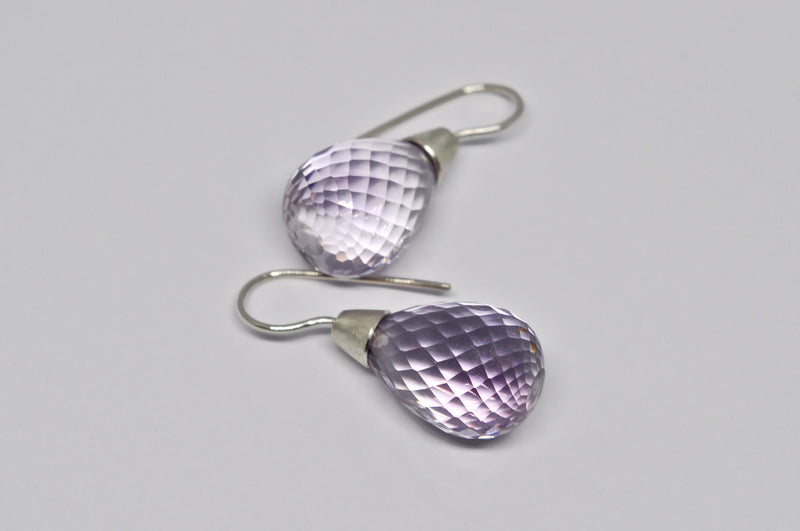 Amethyst and Silver Earrings