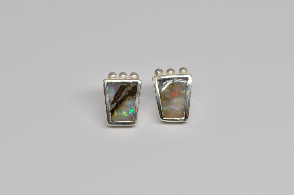 Boulder Opal Studs