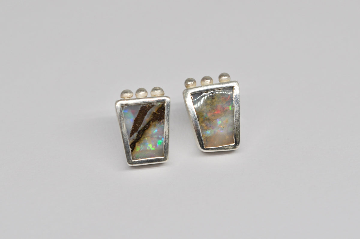 Boulder Opal Studs