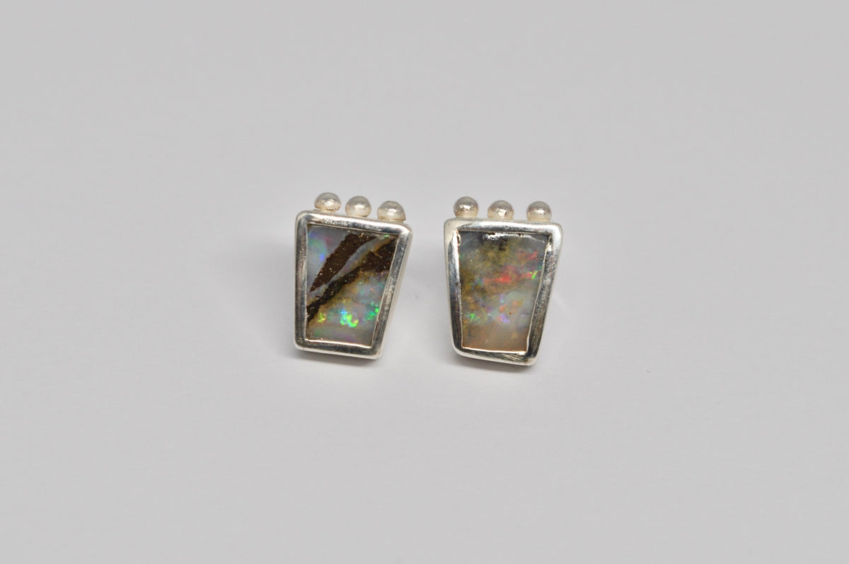 Boulder Opal Studs