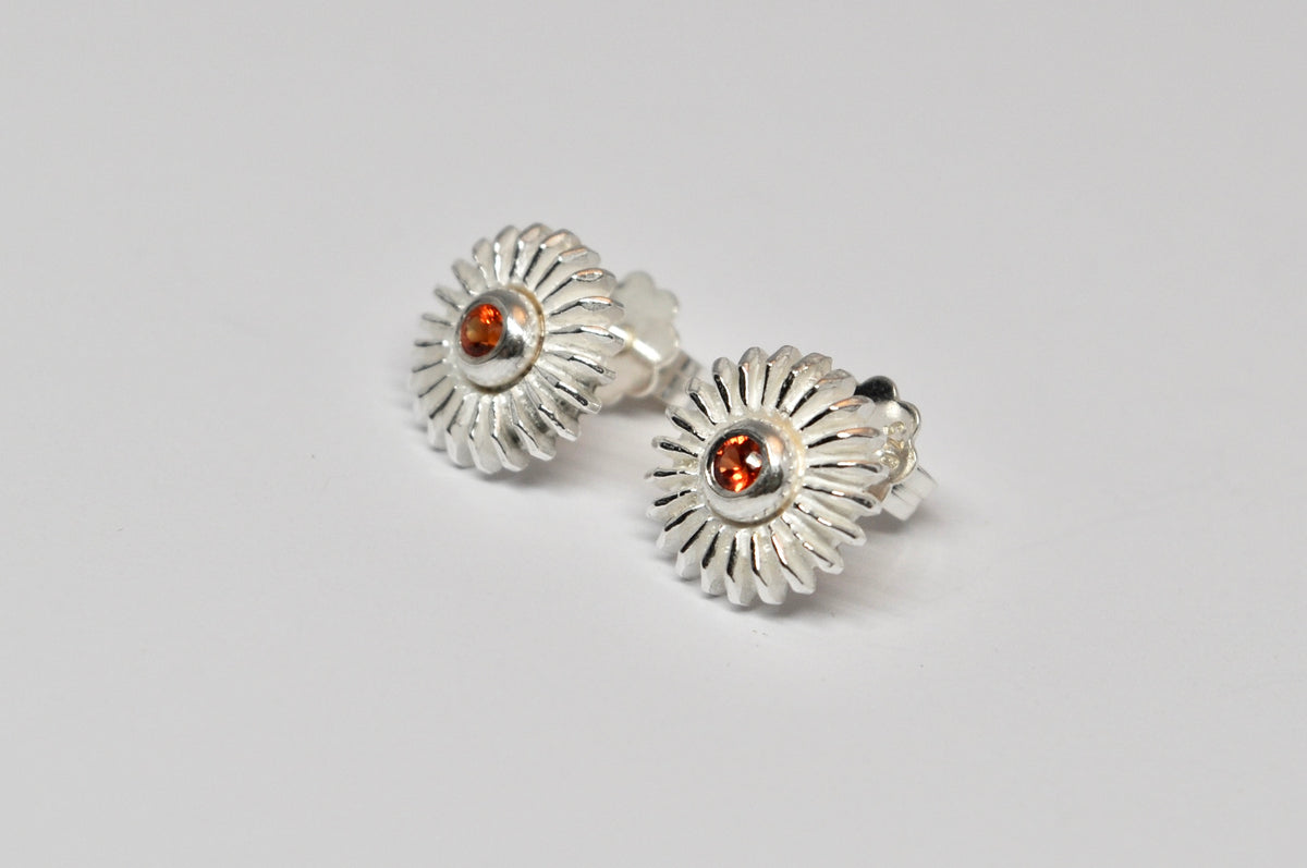 Sunburst Sapphire Studs