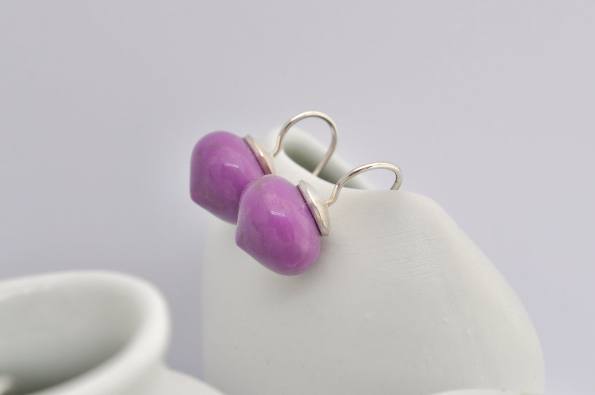 Phosphosiderite Drop Earrings